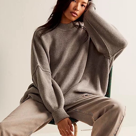 Free People Easy Street Tunic Sweater - Picture 1 of 4